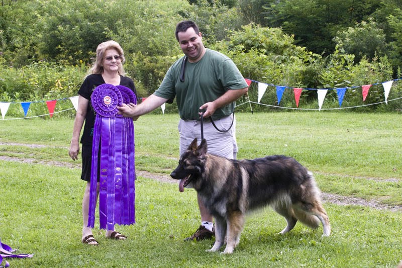 Leo with Zak and Breed Founder Tina Barber
